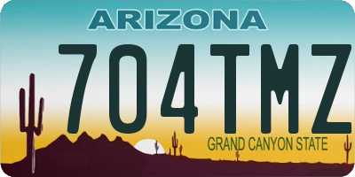 AZ license plate 704TMZ