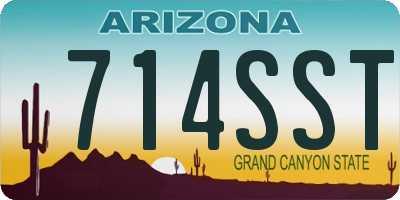 AZ license plate 714SST