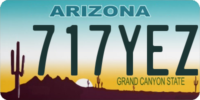 AZ license plate 717YEZ