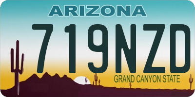 AZ license plate 719NZD