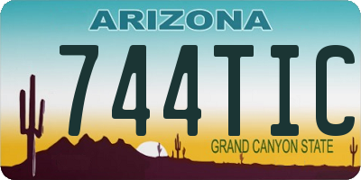 AZ license plate 744TIC