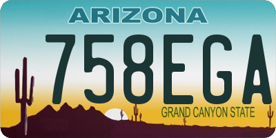 AZ license plate 758EGA