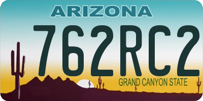 AZ license plate 762RC2