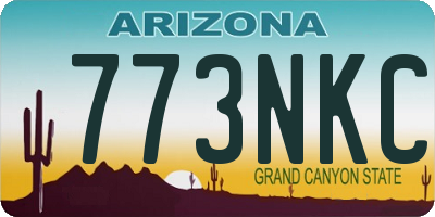 AZ license plate 773NKC