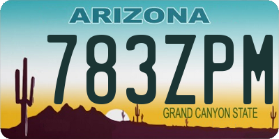 AZ license plate 783ZPM