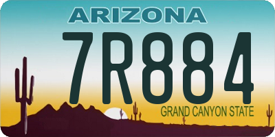 AZ license plate 7R884