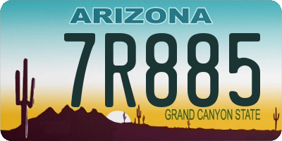 AZ license plate 7R885