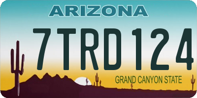 AZ license plate 7TRD124