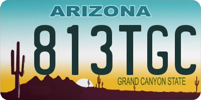 AZ license plate 813TGC