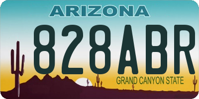 AZ license plate 828ABR