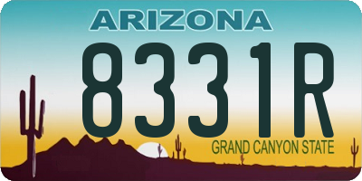 AZ license plate 8331R