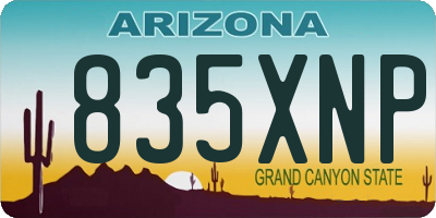 AZ license plate 835XNP