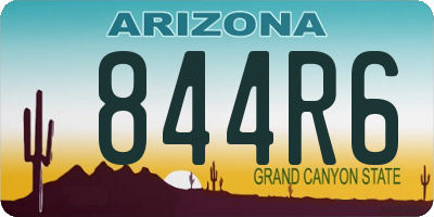 AZ license plate 844R6