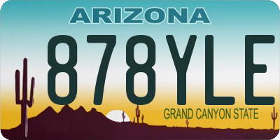 AZ license plate 878YLE