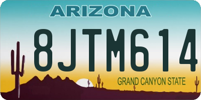 AZ license plate 8JTM614