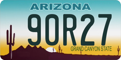 AZ license plate 90R27