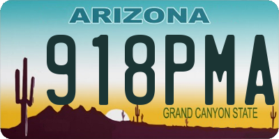 AZ license plate 918PMA