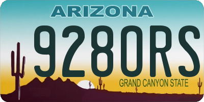 AZ license plate 928ORS