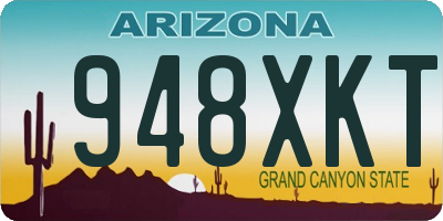 AZ license plate 948XKT