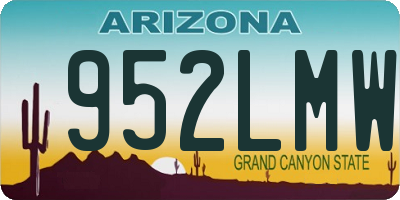 AZ license plate 952LMW