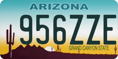 AZ license plate 956ZZE