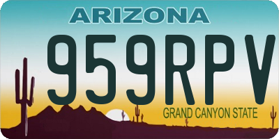 AZ license plate 959RPV