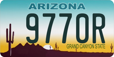 AZ license plate 9770R