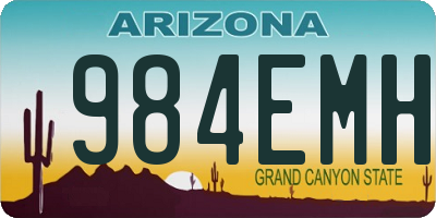 AZ license plate 984EMH