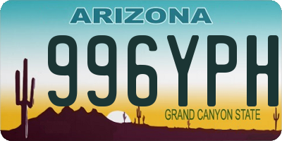 AZ license plate 996YPH