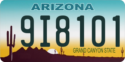 AZ license plate 9I8101