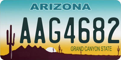 AZ license plate AAG4682