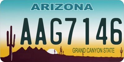 AZ license plate AAG7146