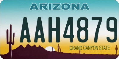 AZ license plate AAH4879