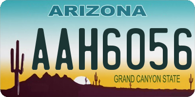 AZ license plate AAH6056