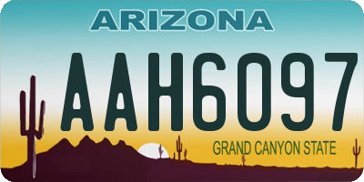 AZ license plate AAH6097