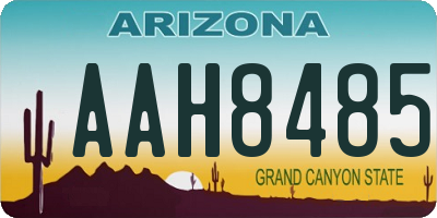 AZ license plate AAH8485
