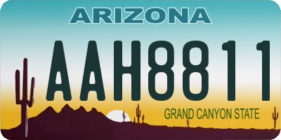 AZ license plate AAH8811