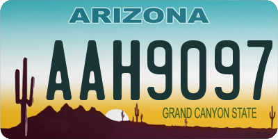 AZ license plate AAH9097