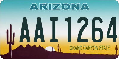 AZ license plate AAI1264