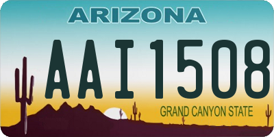 AZ license plate AAI1508