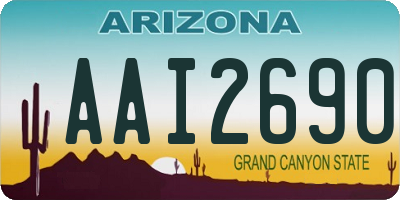 AZ license plate AAI2690