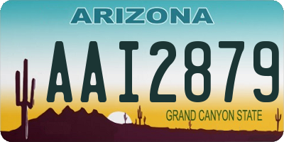 AZ license plate AAI2879