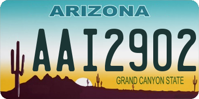 AZ license plate AAI2902