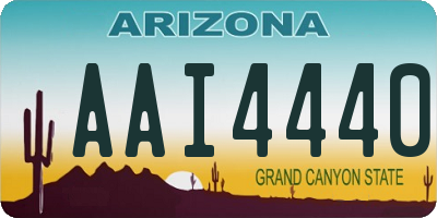 AZ license plate AAI4440