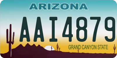 AZ license plate AAI4879
