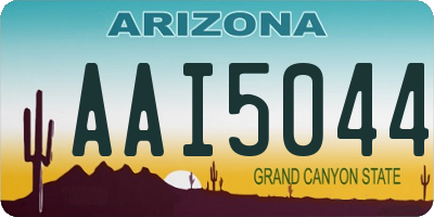 AZ license plate AAI5044