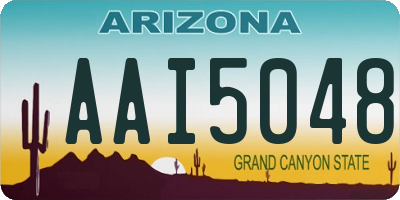 AZ license plate AAI5048