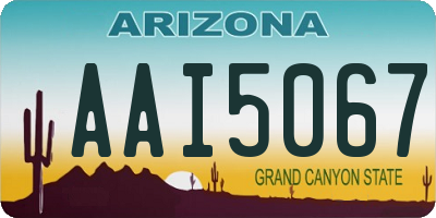 AZ license plate AAI5067