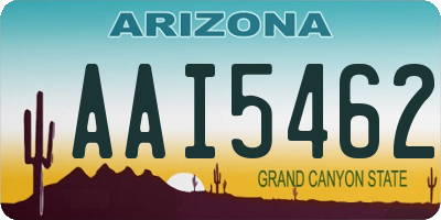AZ license plate AAI5462