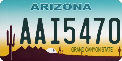 AZ license plate AAI5470